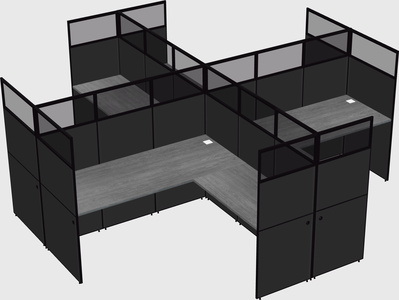 Shared l-shaped cubicles