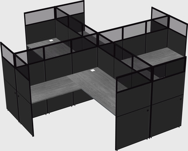 Shared l-shaped cubicles