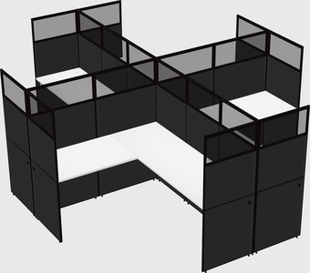Shared l-shaped cubicles