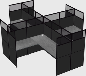 Shared l-shaped cubicles