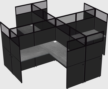 Shared l-shaped cubicles