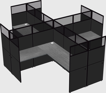 Shared l-shaped cubicles