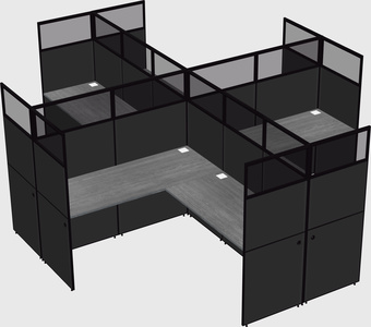 Shared l-shaped cubicles