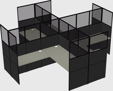 Shared l-shaped cubicles