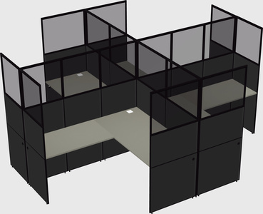 Shared l-shaped cubicles