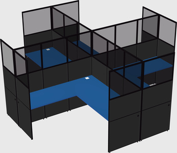 Shared l-shaped cubicles