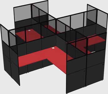 Shared l-shaped cubicles