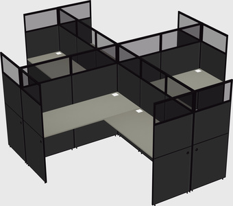 Shared l-shaped cubicles