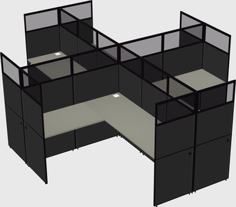 Shared l-shaped cubicles