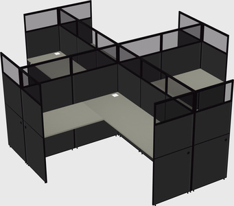 Shared l-shaped cubicles