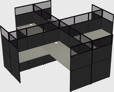 Shared l-shaped cubicles