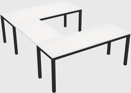 U-shaped desk