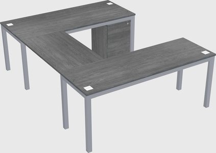 U-shaped desk