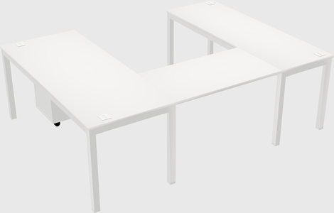 U-shaped desk
