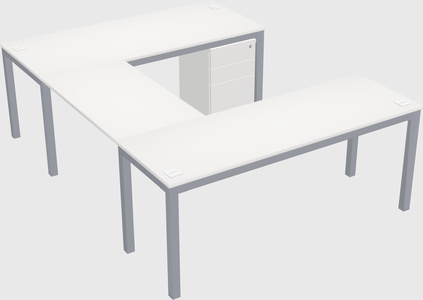 U-shaped desk