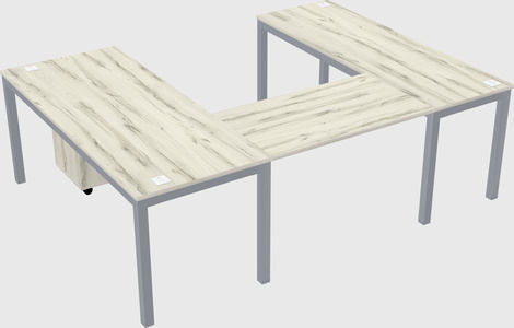 U-shaped desk