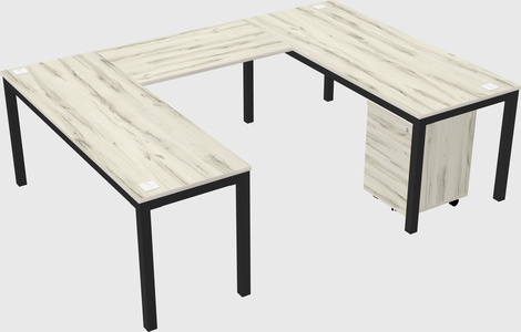 U-shaped desk