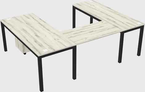 U-shaped desk