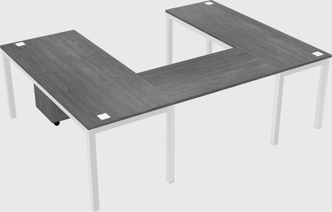 U-shaped desk
