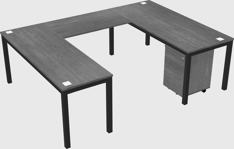 U-shaped desk