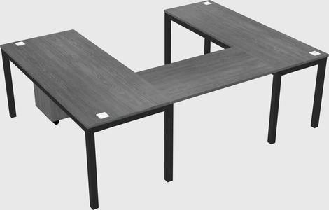 U-shaped desk