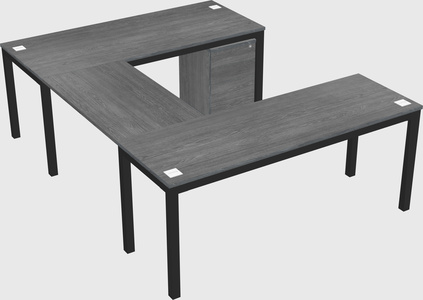 U-shaped desk