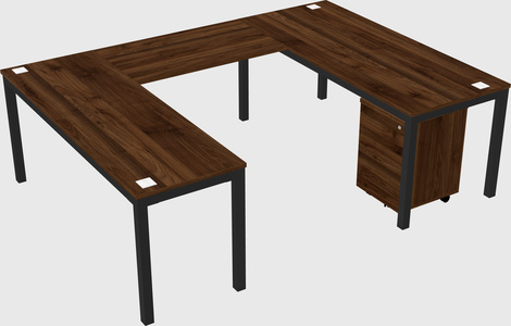 U-shaped desk