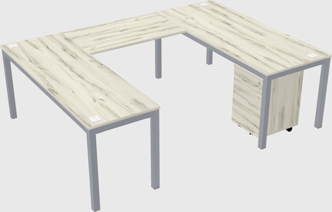 U-shaped desk