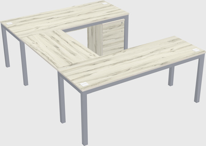 U-shaped desk