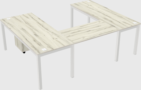 U-shaped desk