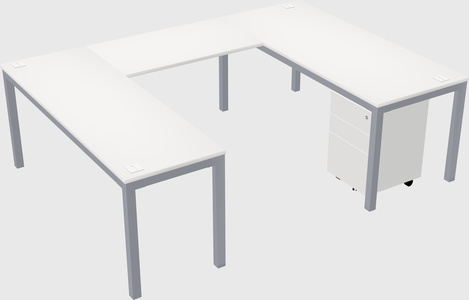 U-shaped desk