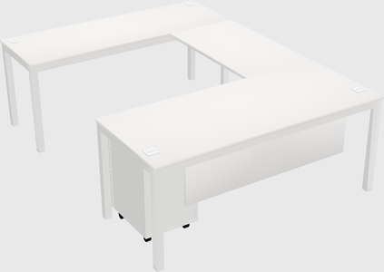 U-shaped desk