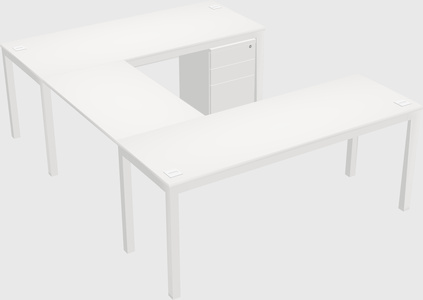 U-shaped desk