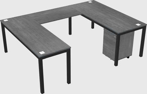 U-shaped desk