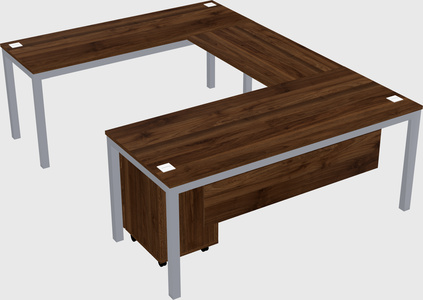 U-shaped desk