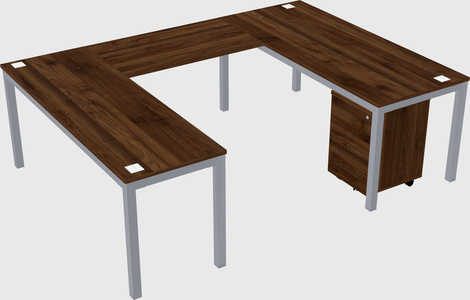 U-shaped desk