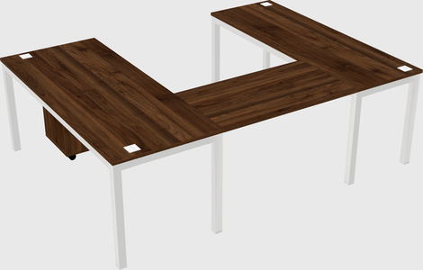 U-shaped desk