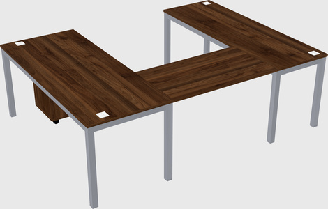 U-shaped desk