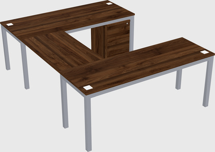 U-shaped desk