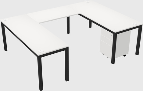 U-shaped desk