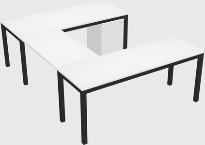 U-shaped desk
