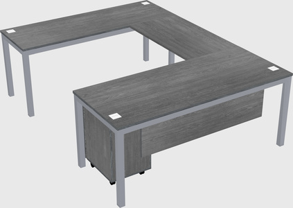 U-shaped desk