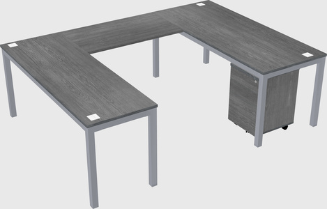 U-shaped desk