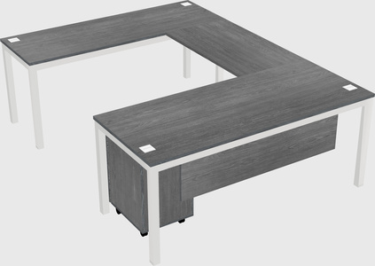 U-shaped desk