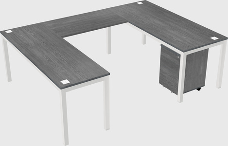 U-shaped desk