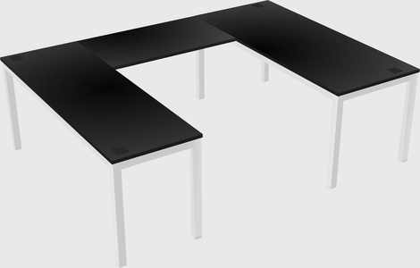 U-shaped desk