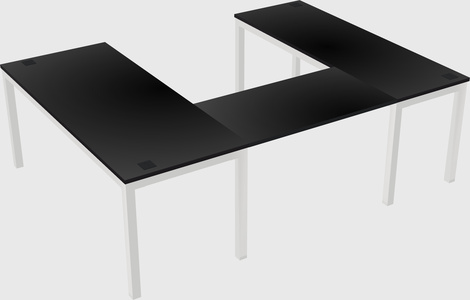 U-shaped desk