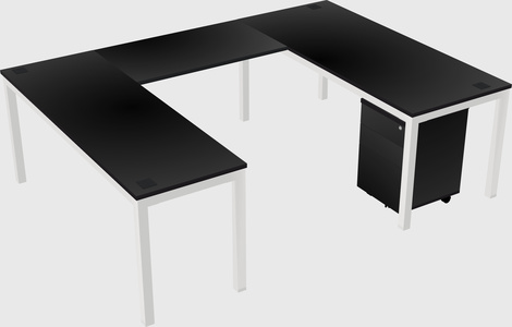 U-shaped desk