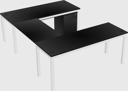 U-shaped desk
