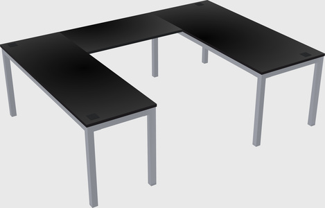 U-shaped desk